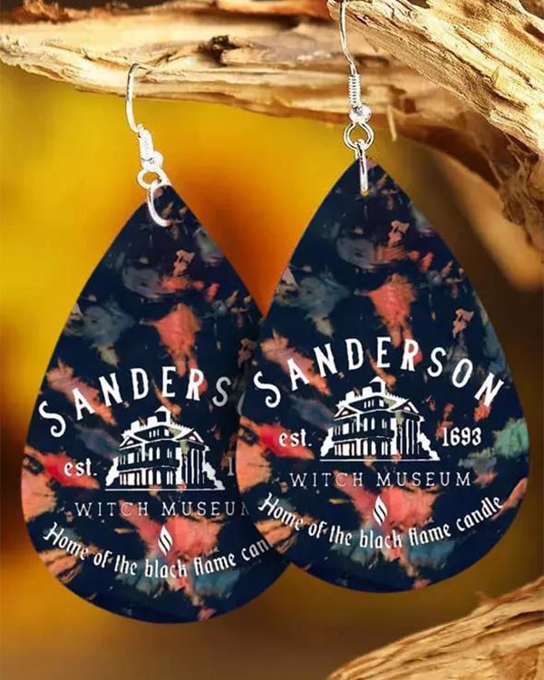 Halloween Tie Dye Earrings