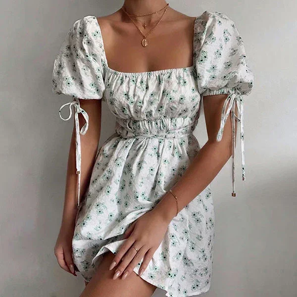 Sweet Bow Floral Dress