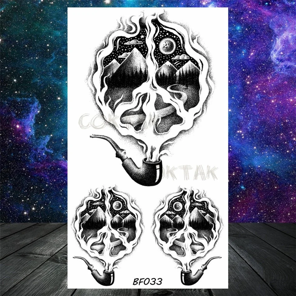 Lovely Small Planets Temporary Tattoos Realistic Sheets Body Art Arm Tattoos Paper For Adult Kids Fake Waterpoof Tattoo Sticker