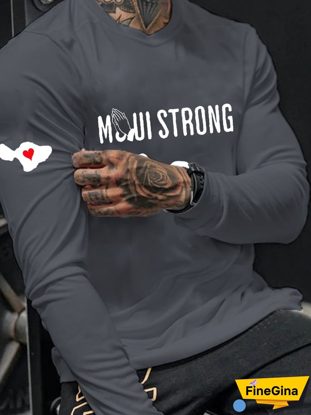 Men's Maui Casual Long Sleeve T-Shirt