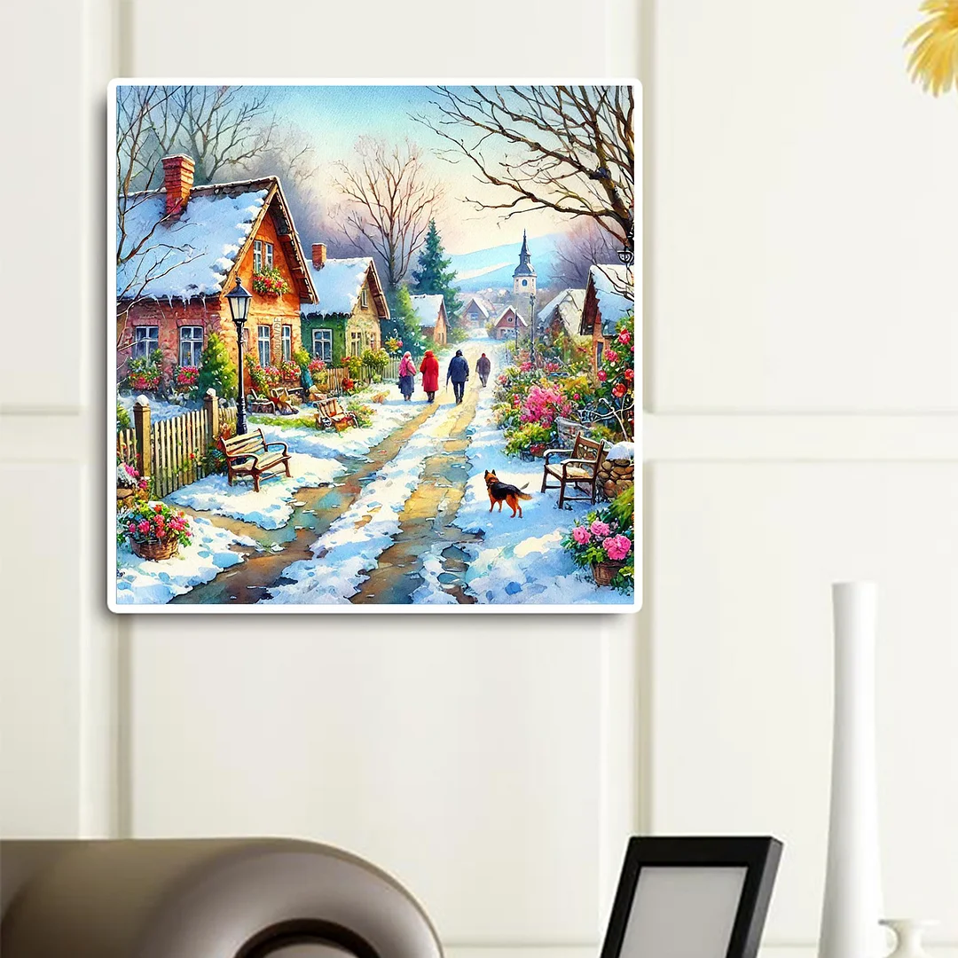 Diamond Painting - Full Round Drill - Winter(Canvas|40*40cm)