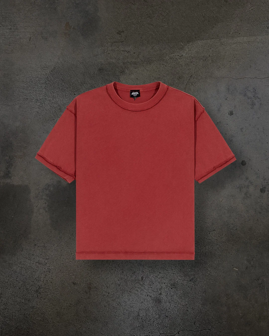 HEAVY BLANK TEE (CHERRY)