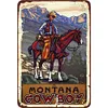 Cowboy - Panneaux en &eacute;tain m&eacute;tallique(20*30cm/30*40cm)