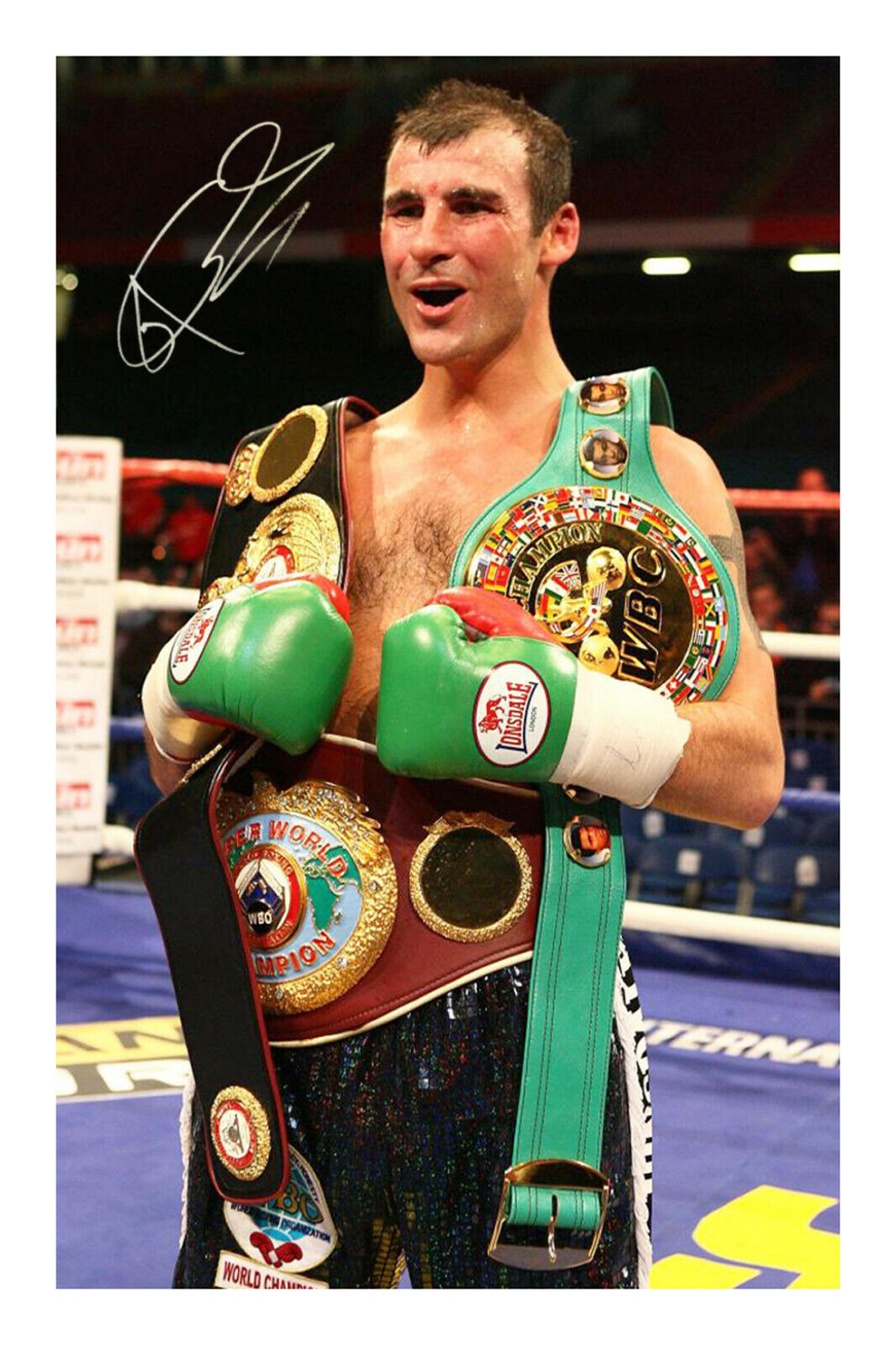 Joe Calzaghe Signed Photo Poster painting Print Poster Autograph Boxing World Champion