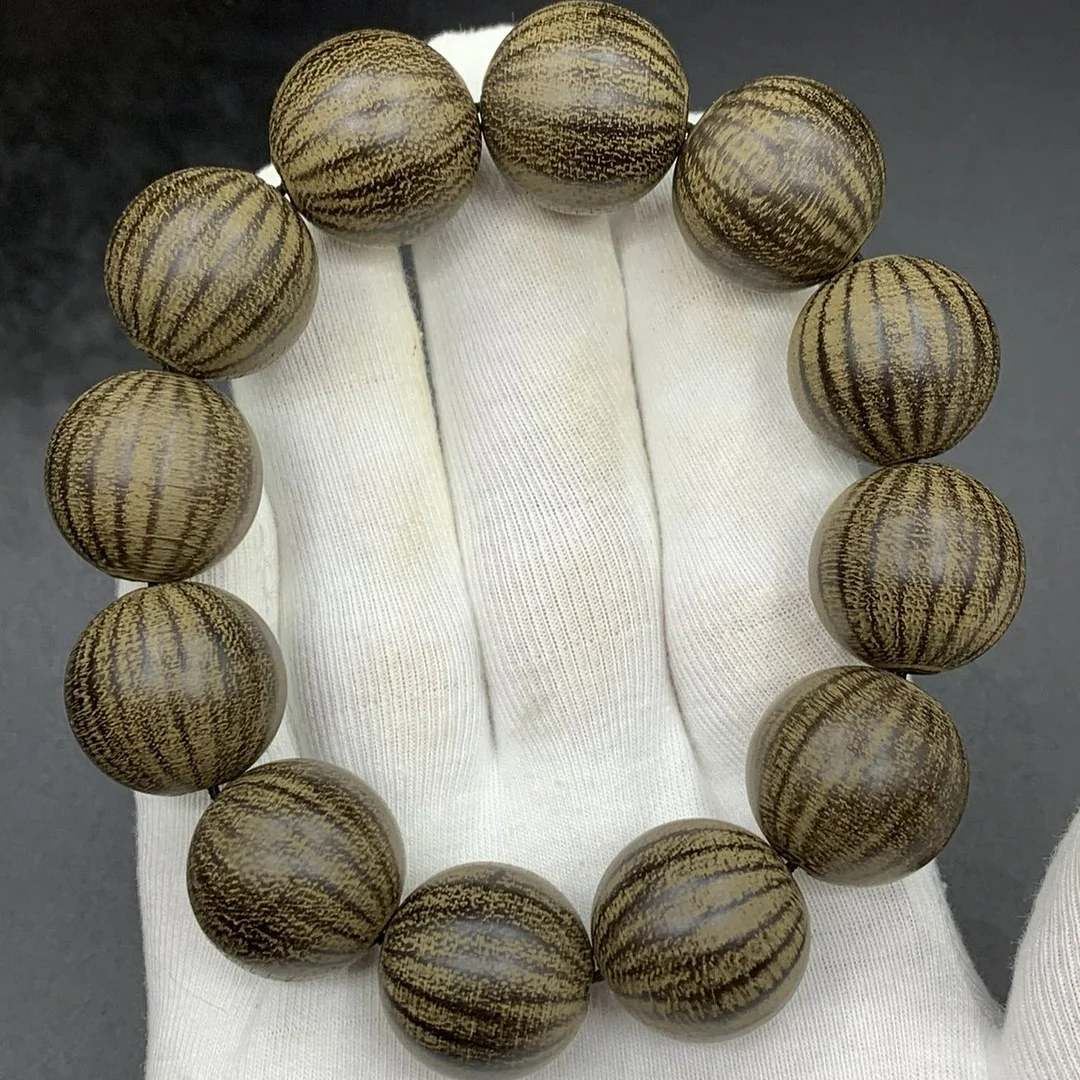 Vietnam Nha Trang Agarwood Beads Rosary Bracelet