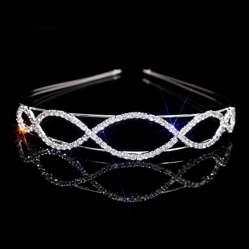 Women’s Elegant Glam Bridal Crown Metal Plating Inlay Artificial Pearls Rhinestones Crown