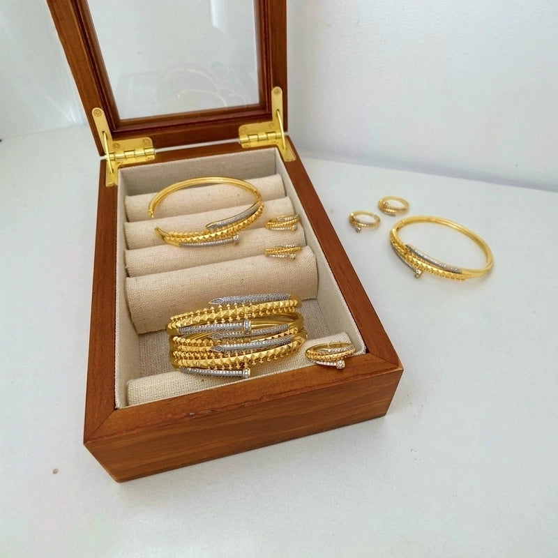 Vintage Style Classic Style Nail Copper Mixed Metal Rings Bracelets