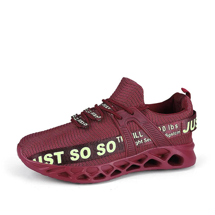 Metelo Men's Relieve Foot Pain Cushioning Walking Shoes - Maroon