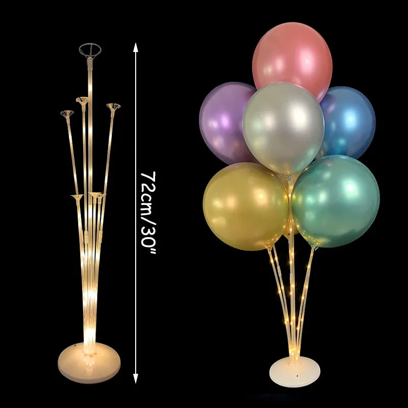7Tubes Balloons Stand Balloon Holder Column Confetti Balloon Baby Shower Kids Birthday Party Wedding Decoration Supplies