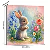 Framed Diamond Painting - Full Round Drill - Rabbit (25x25cm)