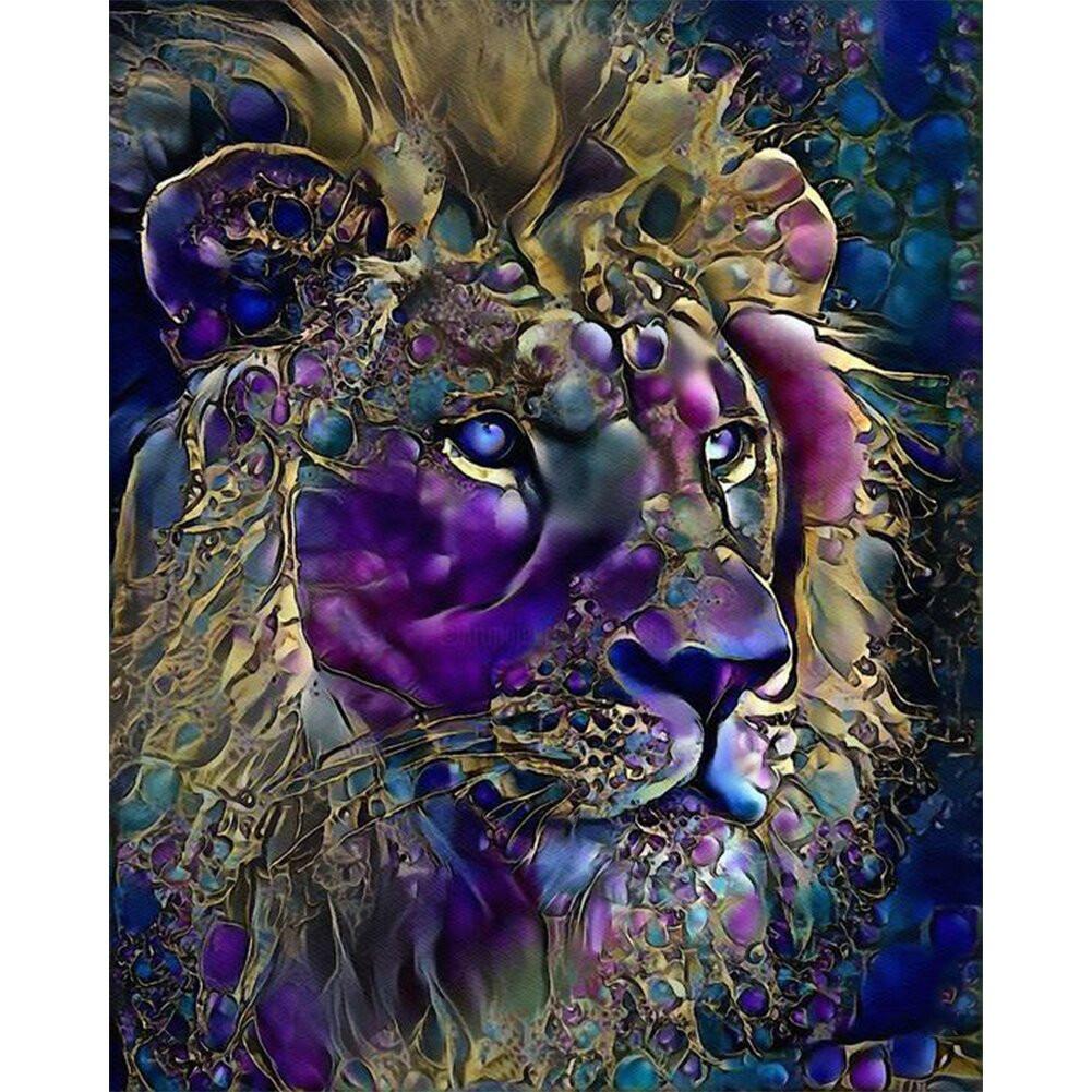 DIY Painting By Numbers Lion (40X50cm)