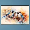 (60*40cm)Branch Birds Flowers - Full Round Drill Diamond Painting