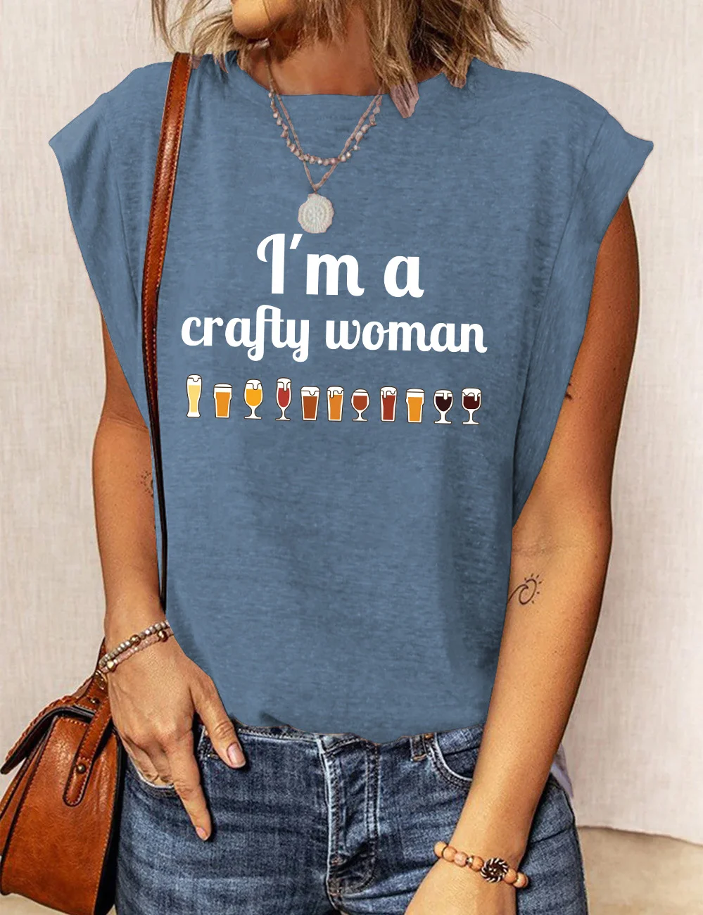 I'm a Crafty Woman Drinking T-Shirt
