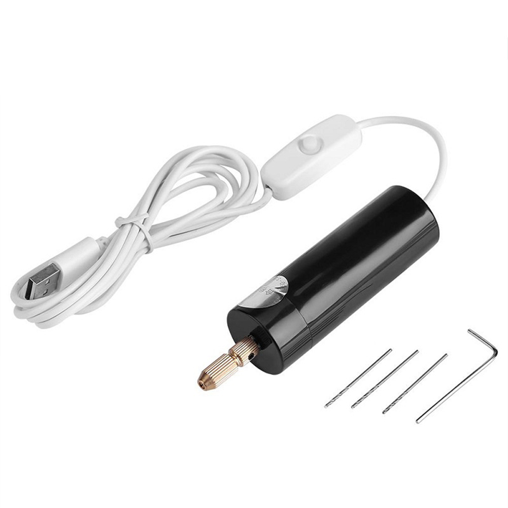 

10W Mini Electric Hand Drills Kit 5V Handheld USB Drill for Pearl Jewelry, 501 Original