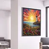 Sunrise Sea Lighthouse-Full Round Diamond Painting 50*65CM
