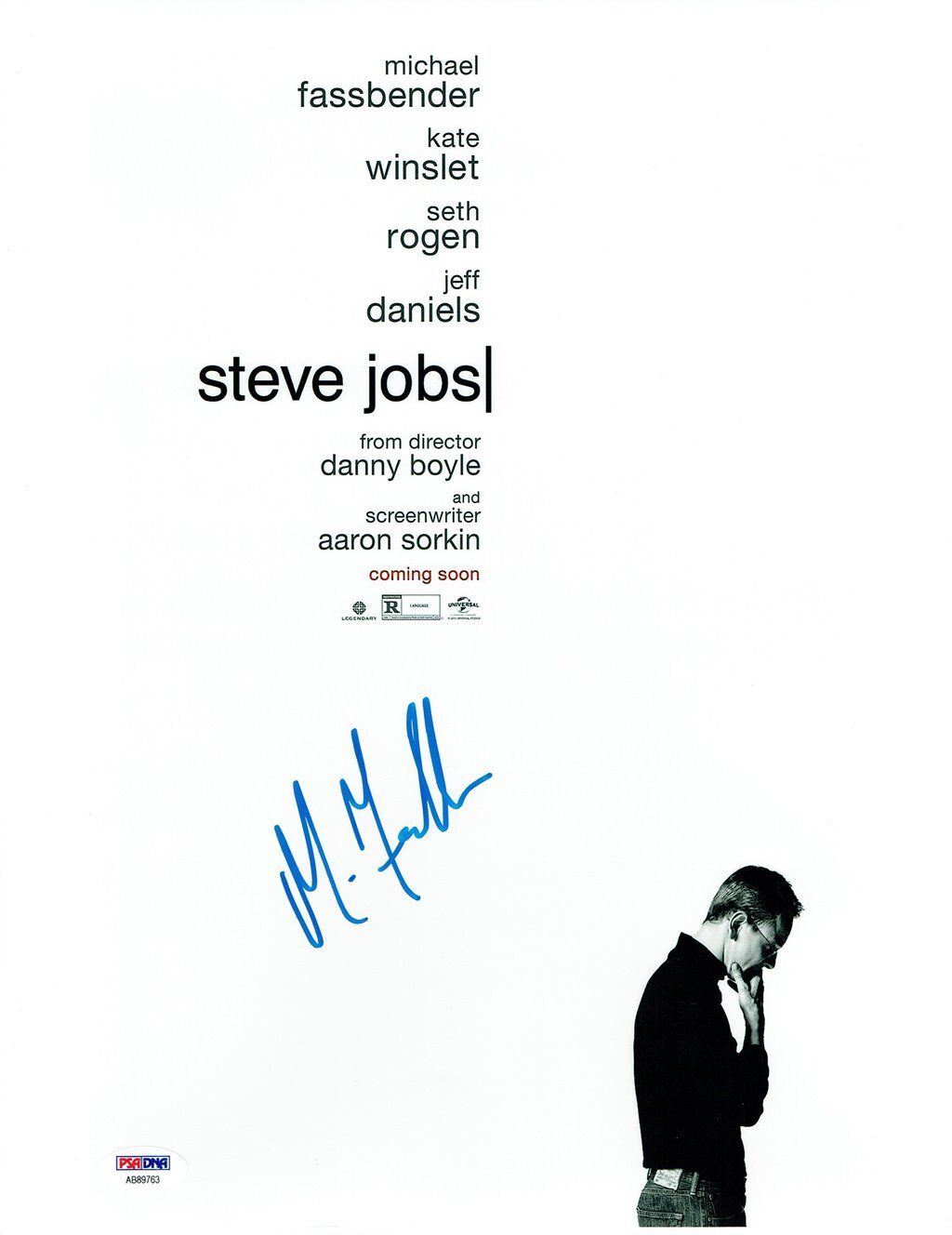 Michael Fassbender Signed Steve Jobs Autographed 11x14 Photo Poster painting PSA/DNA #AB89763