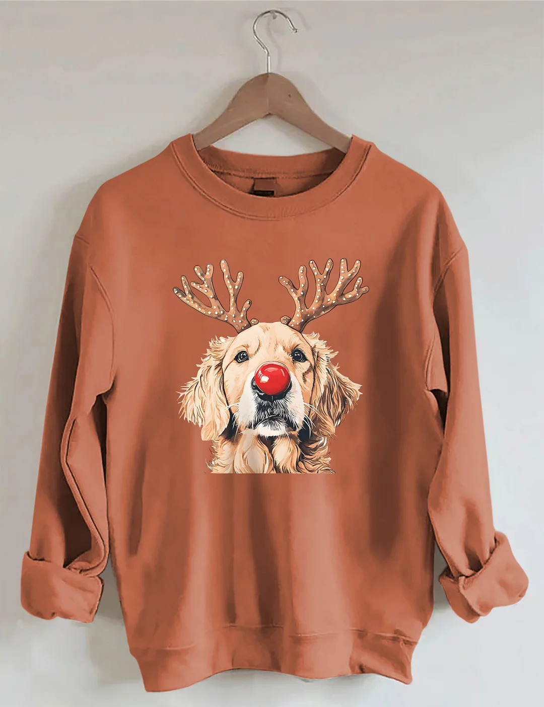 Golden Retriever Reindeer Christmas Sweatshirt