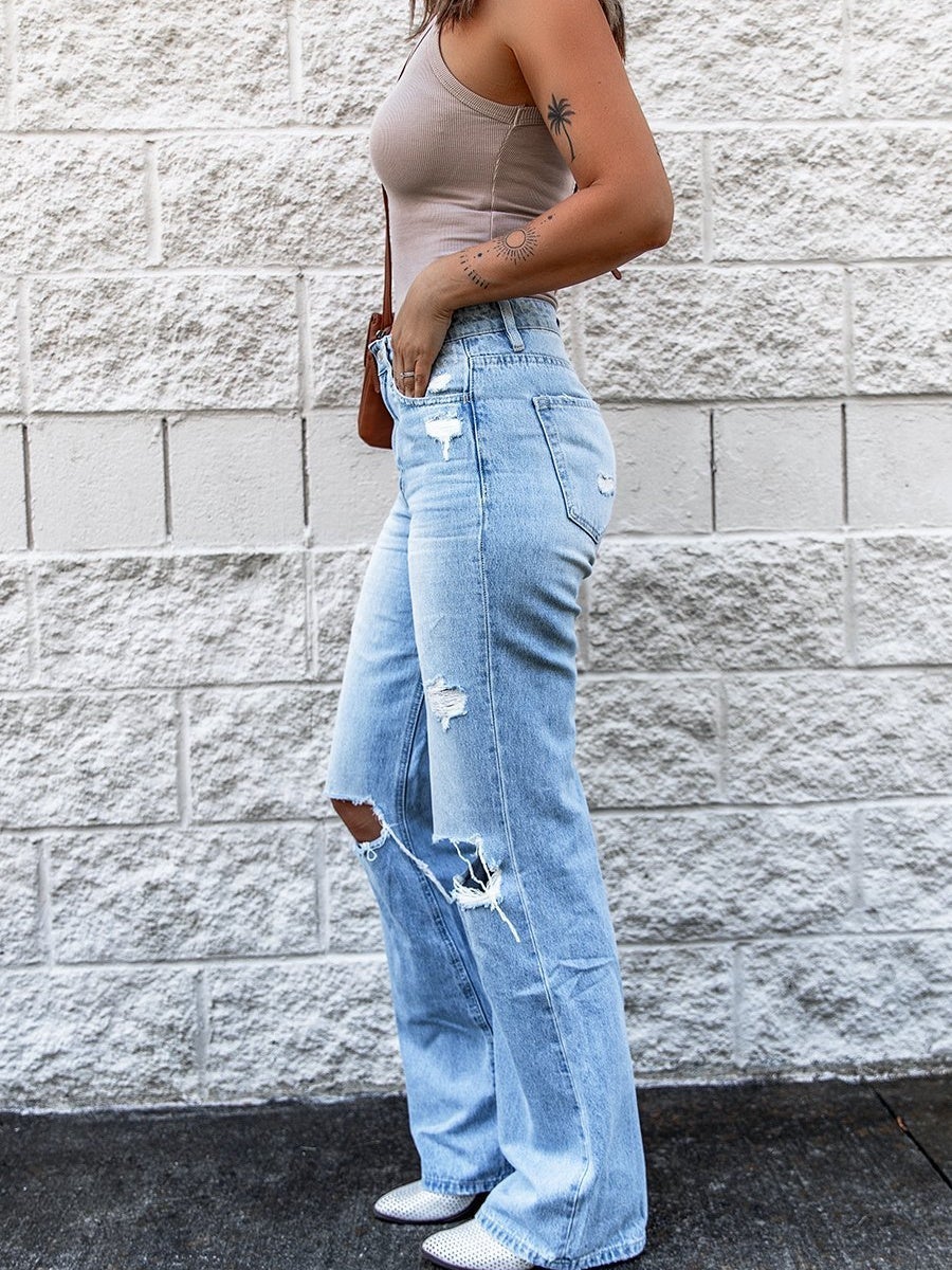 Women Half Sleeve V-neck Solid Color Dress