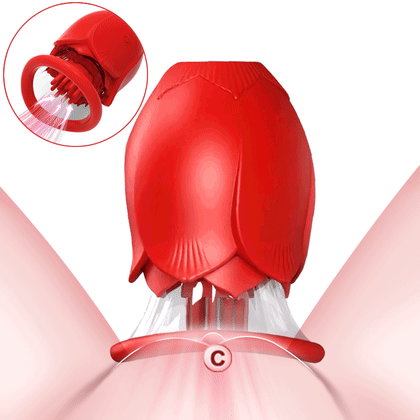 sexy and classy clothes Rose Toy with Thrusting Bullet– Your Pleasure Toys main image 0