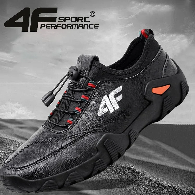 4F®Casualowe buty skórzane, unikalny styl, ręcznie robione