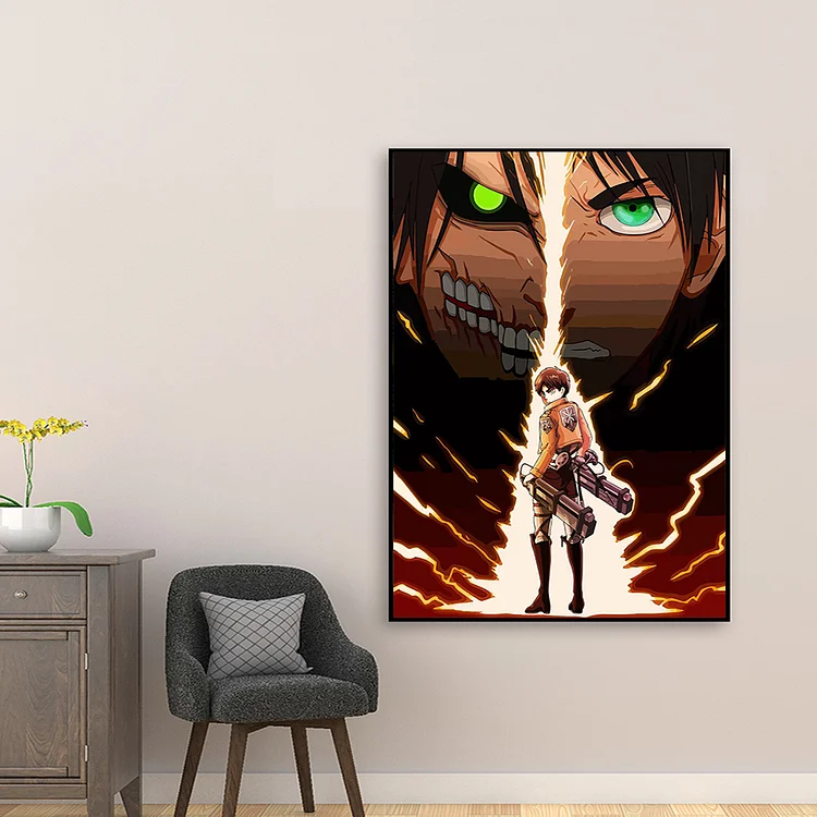 New Diamond Painting Anime Attack on Titan Picture of Rhinestones Full  Diamond Art Mosaic Embroidery Cross Stitch Kit Home Decor