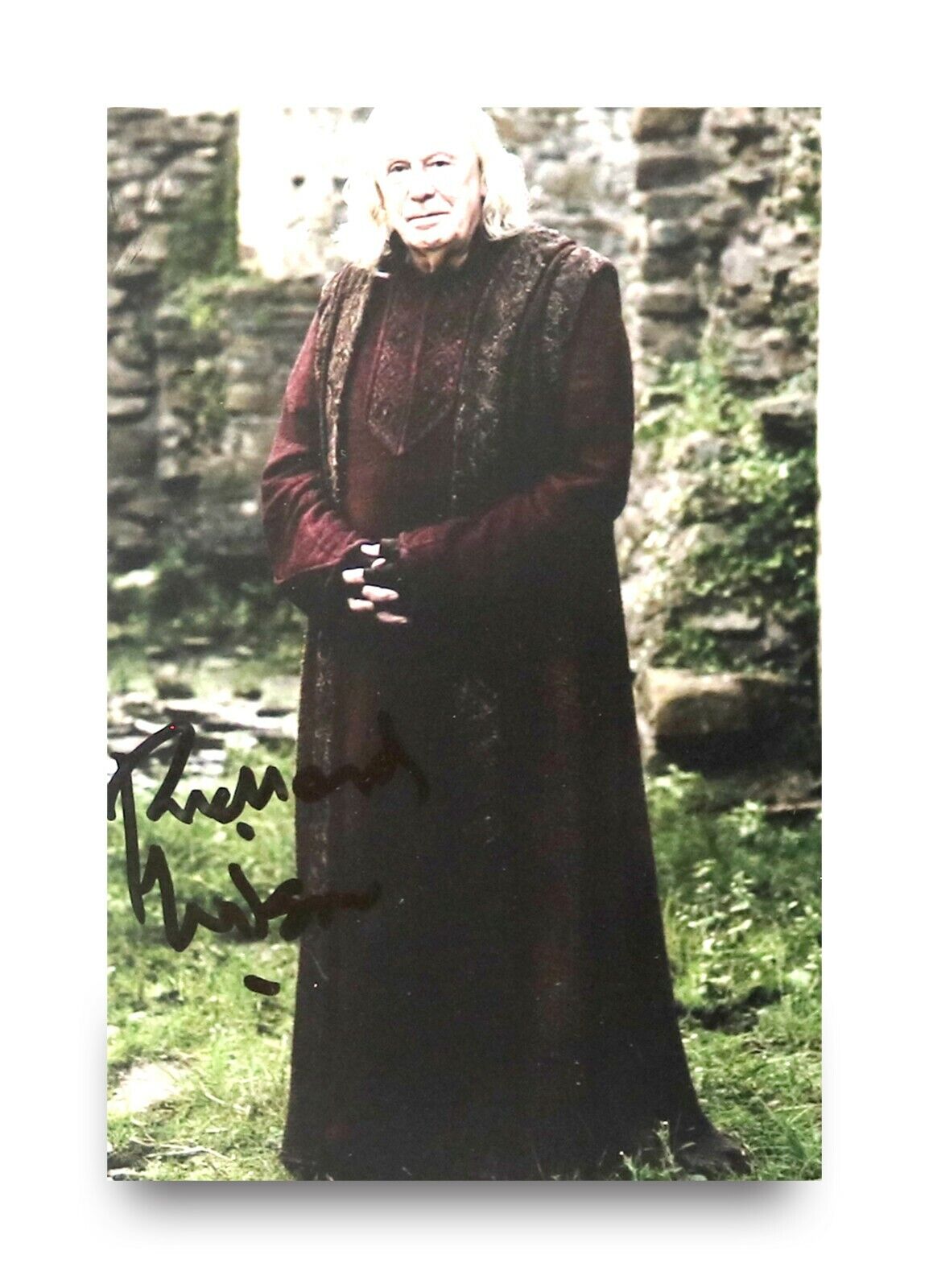 Richard Wilson Hand Signed 6x4 Photo Poster painting Gaius Merlin Victor Meldrew Autograph + COA