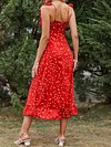 Falbala Polka Dot Midi Dress