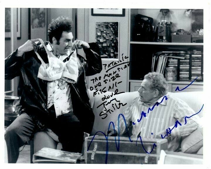 JERRY STILLER and MICHAEL RICHARDS Signed SEINFELD Photo Poster paintinggraph - To Patrick