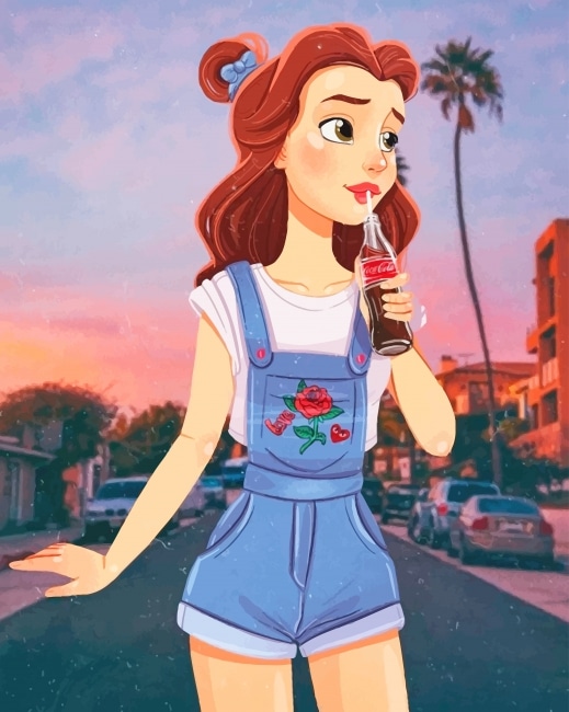 

Modern Belle Disney Princess – Paint By Numbers - 40*50CM, 501 Original