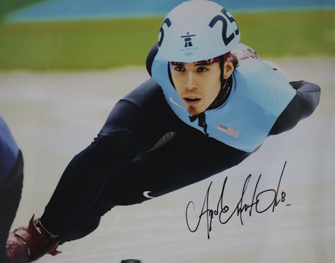 Apolo Ohno *8 Time Gold Medal* Speed Skater USA Signed Auto 11x14 COA GFA PROOF!