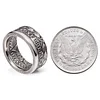 Men's Silver Rings - Handcrafted Morgan Silver Dollar Rings Made in the USA | Men's Silver Rings Crafted from Genuine Silver Coins | Men's Genuine Silver Rings | Turn into a Treasure