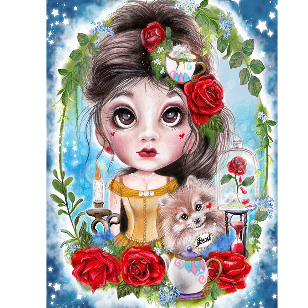 

Sweet Girl - Round Drill Diamond Painting - 30*40CM, 501 Original