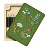 Wooden Needle Box Built-in Strong Magnet Needles Storage Holder with Lid Pin Organizer for Quilters Sewers Craft Supplies Gift