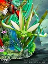Evolution Series Scizor Family with LED - Pokemon Resin Statue - PPAP Studios