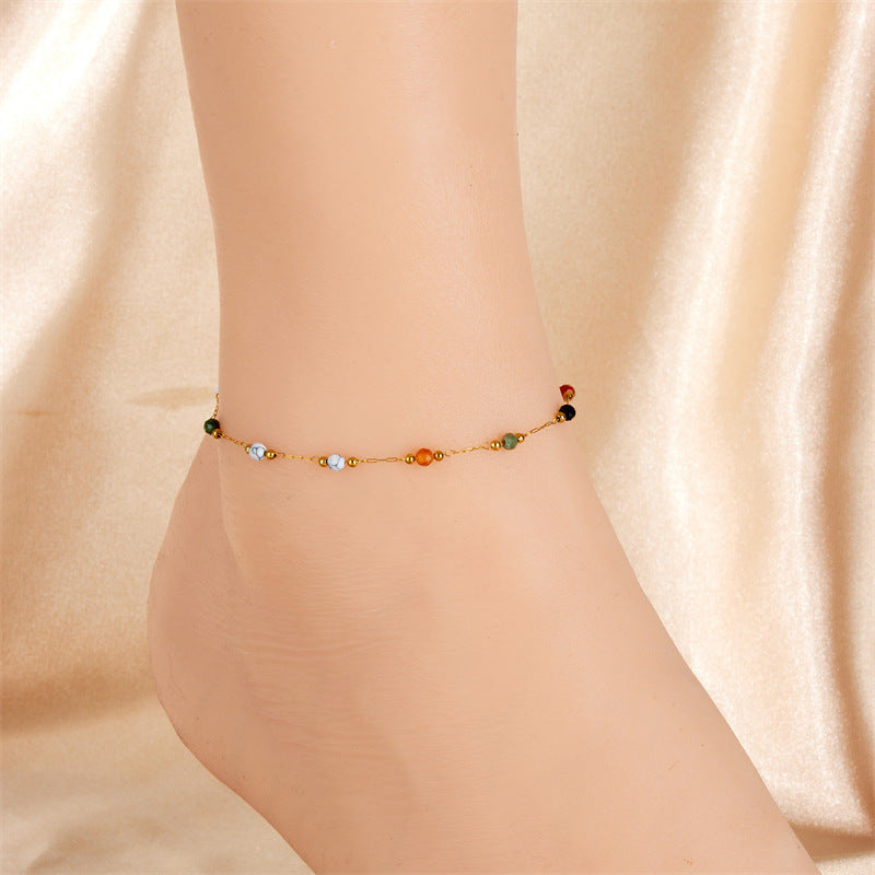 Ethnic Women Stainless Steel Anklets