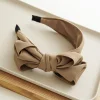 Neutral Color Large Bowknot Ribbon Hair Band