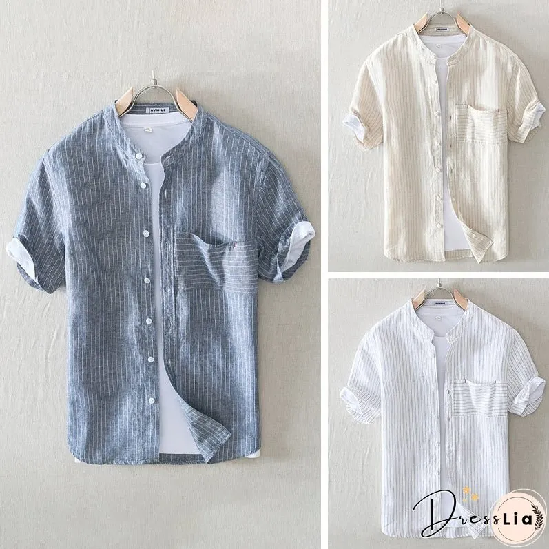 Charles Morrison Venice Flax Summer Shirt