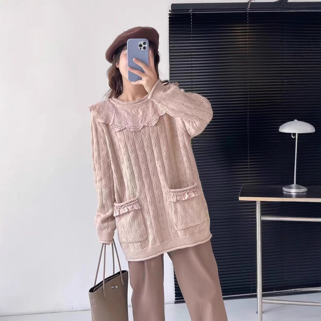 Chicfifth Sweater Women Winter Long Sleeve High Quality Autumn Vintage Top Knitted Cardigan