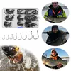 200pcs Fishing Catfish Hooks High Carbon Steel Saltwater Octopus Fishing Hooks