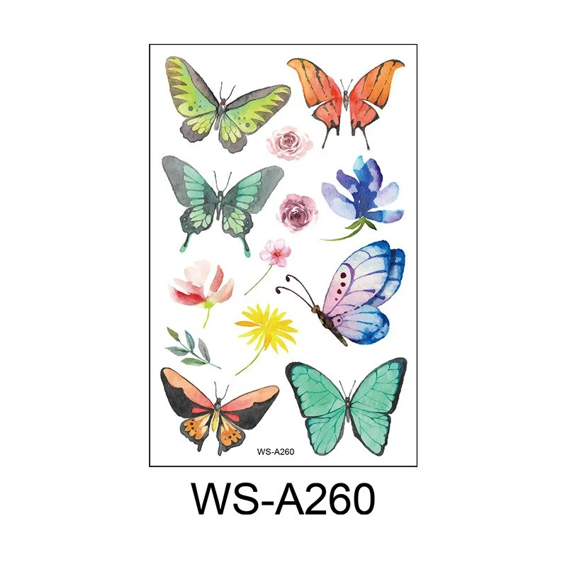 Tattoo Stickers Butterfly Temporary Fake Tattoos Paste on Face Arm Leg for Children Body Art tattoo stickers