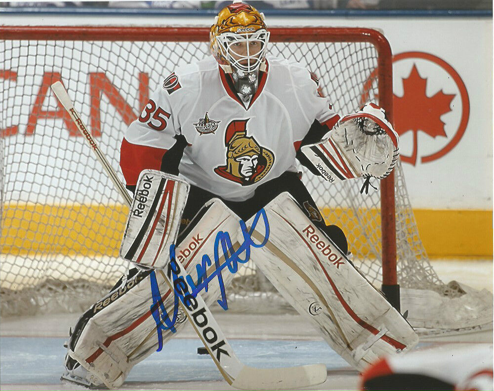 Ottawa Senators Alex Auld Autographed Signed 8x10 Photo Poster painting COA A