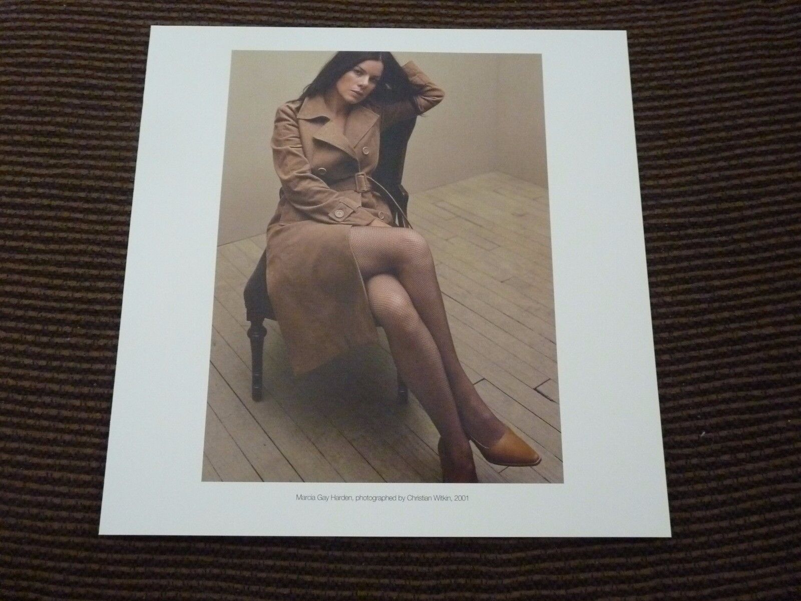 Single Page 2 Side Marcia Gay Harden Herb Ritts Coffee Table Book Photo Poster painting