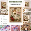 Angel Peace DIY 11CT 3 Strand Stamped Cross Stitch Kit for Adults 40x50cm tapestrymarket