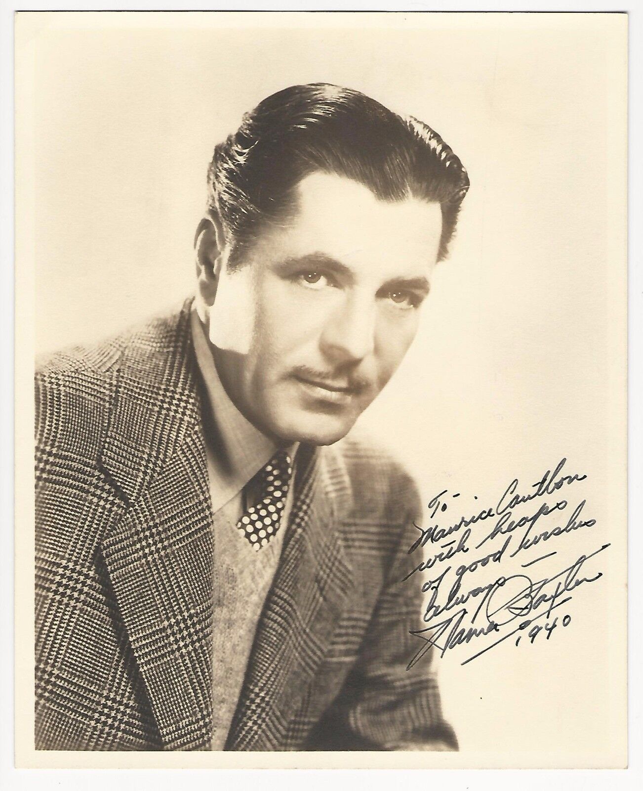 Warner Baxter Hand Signed Autographed 8x10 Picture Photo Poster painting In Old Arizona