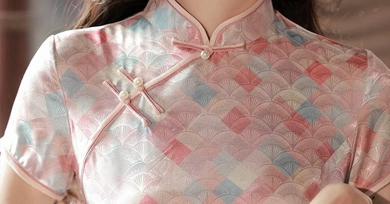 Summer collection, modern midi Qipao