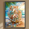 Diamond Painting -DIY Round Drill Giant Clam Floral
