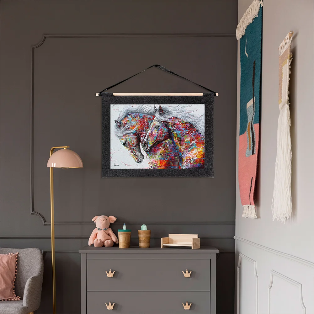 DIY Diamond Painting Wall Hanging Decor Poster Photo Frame Accessory (53cm)