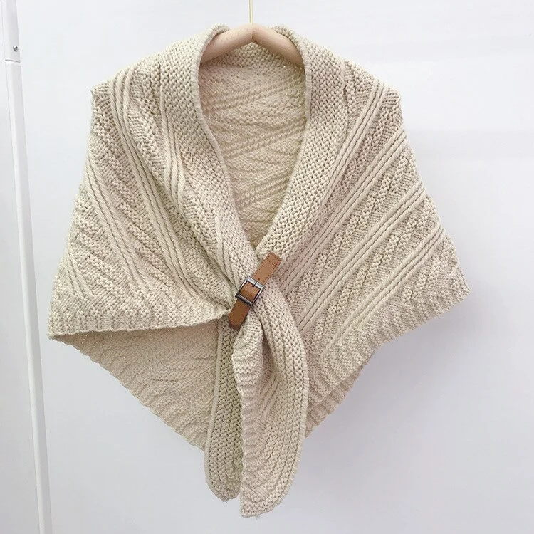 Spring and Autumn Stylish Versatile Knit Shawl 