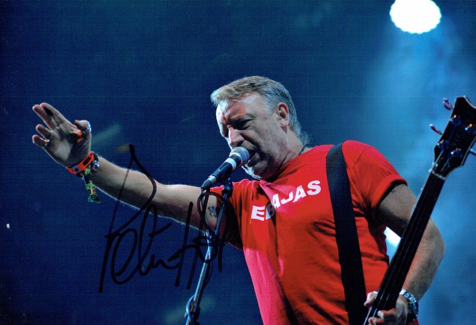 Peter HOOK Joy Division Singer New Order SIGNED Autograph 12x8 Photo Poster painting AFTAL COA