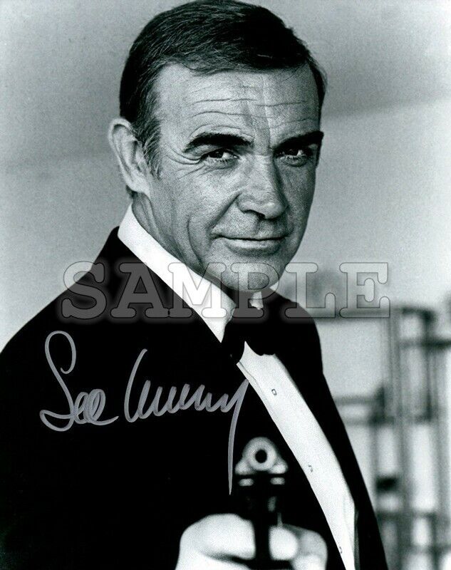 Sean Connery Signed 8x10 Photo Poster painting RP -  Shipping!! Bond 007